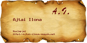 Ajtai Ilona névjegykártya
