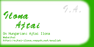 ilona ajtai business card